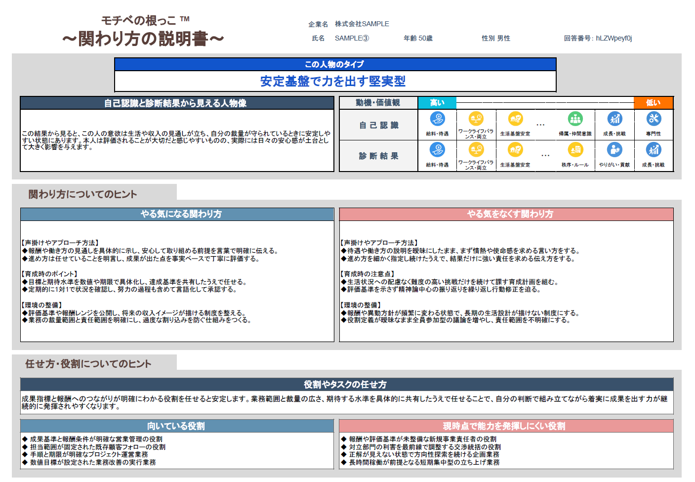 モチベの根っこ 結果画面2枚目